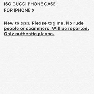 Gucci Accessories - ISO Gucci Phone Case Gucci Accessories - ISO Gucci Phone Case